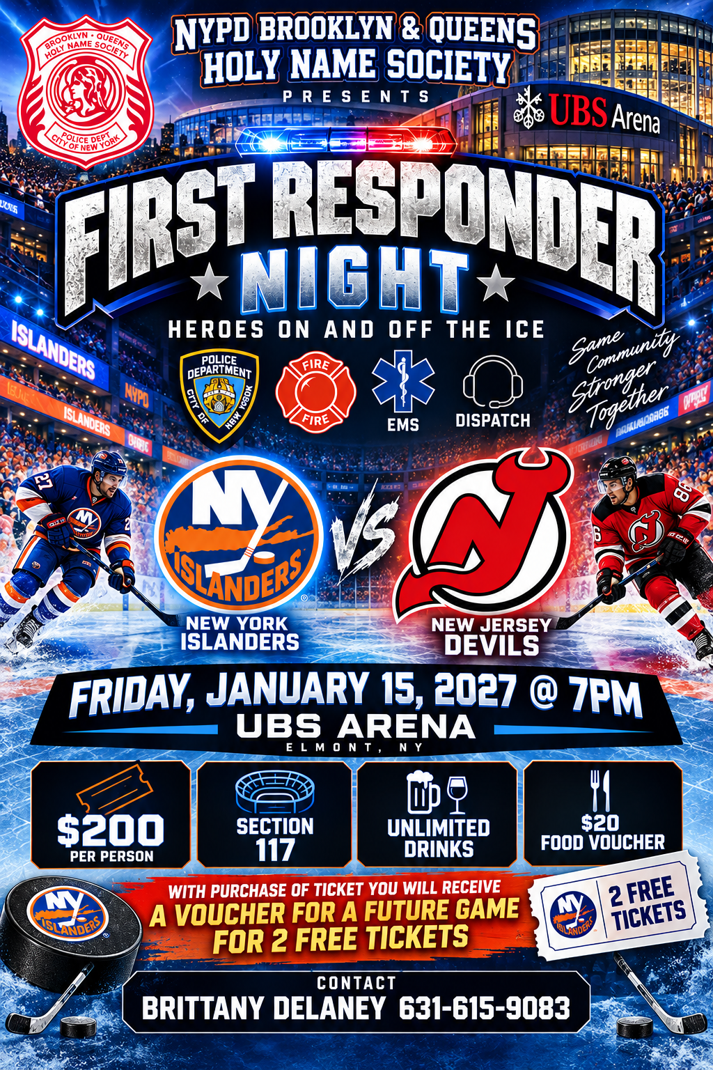 Annual First Responder Night flyer